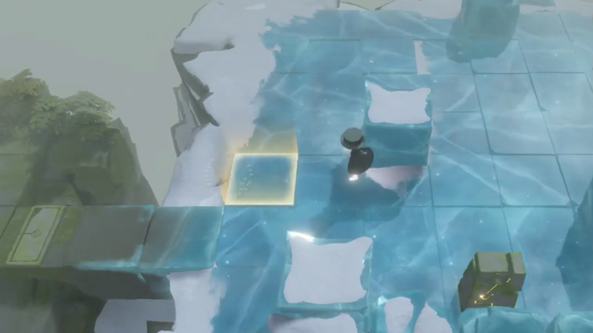 el rompecabezas de hielo en el rompecabezas de las Tres Puertas de Reverse 1999.