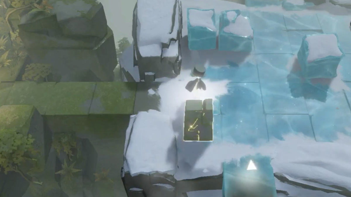 El rompecabezas de hielo en la etapa 2 de Las tres puertas al revés 1999.