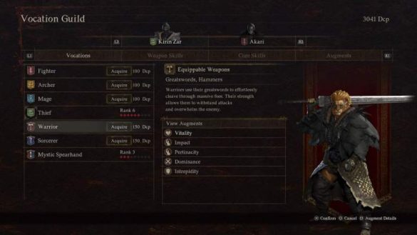 the warrior vocation in dragon