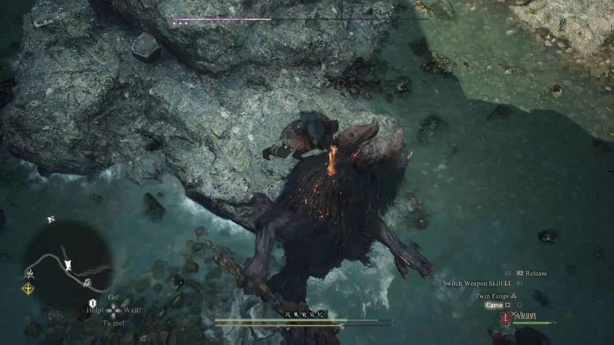 dogma del dragón 2 ladrón montando un minotauro