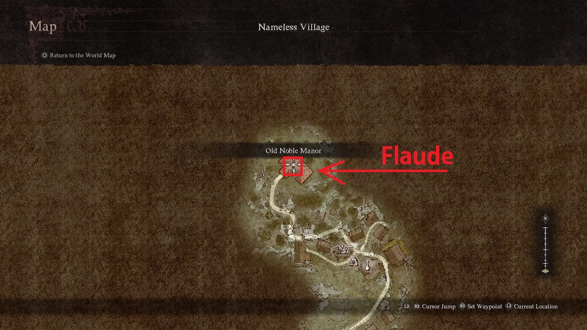 mapa del pueblo sin nombre