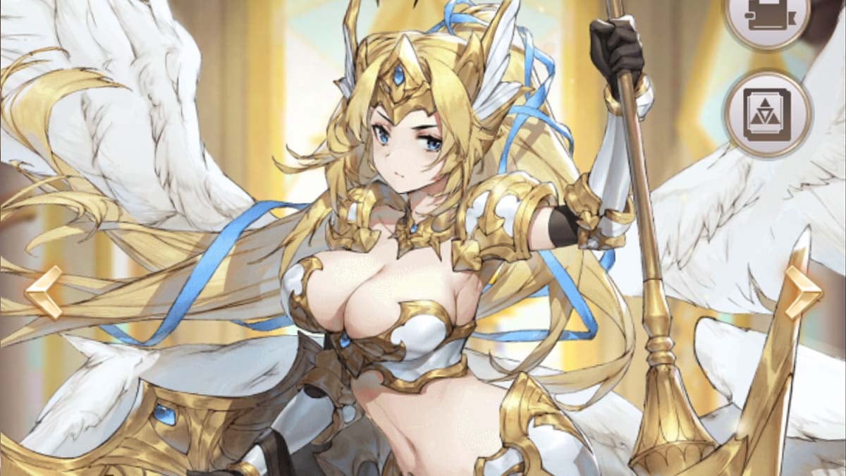 Pantalla principal del personaje Valkyrie en Pixel Heroes