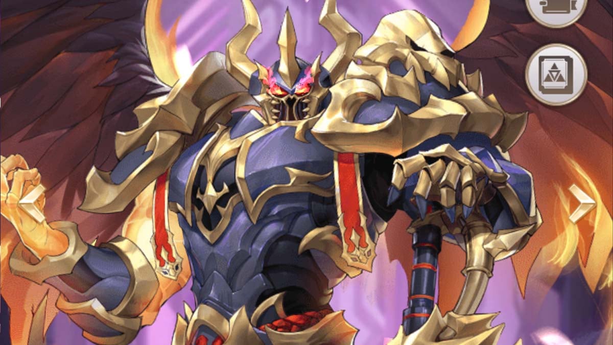 Pantalla principal del personaje Thanatos en Pixel Heroes