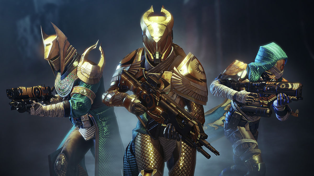 Guardianes con armadura de las Pruebas de Osiris en Destiny 2