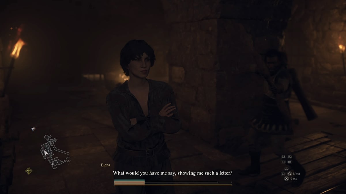 elena capturada y encarcelada en dragons dogma 2