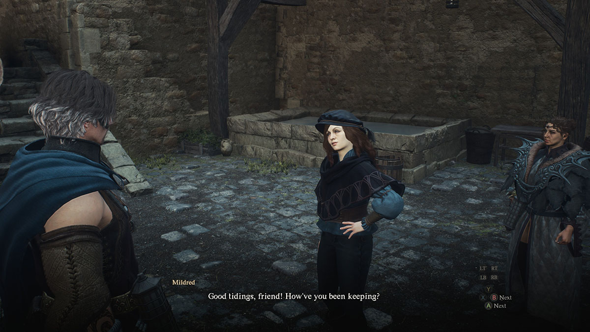 El NPC que vende la Casa Barrio Común en Dragon's Dogma 2