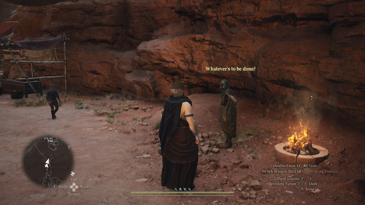 El NPC que vende la casa en Bakbattahl en Dragon's Dogma 2