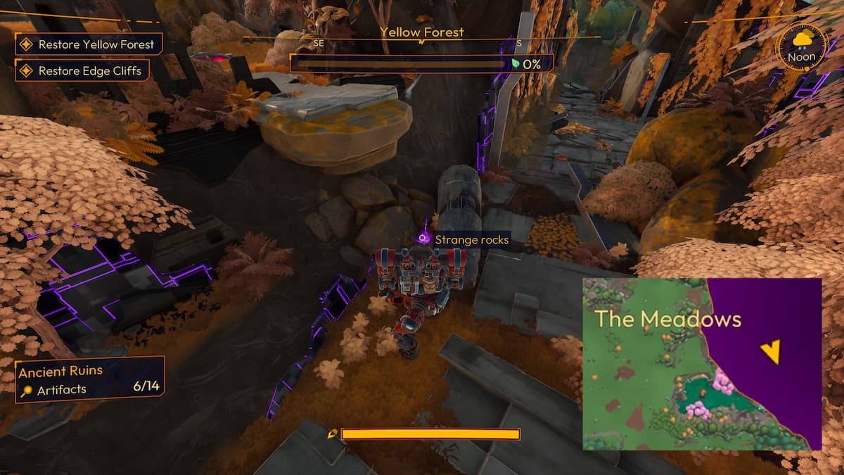 Todas las ubicaciones de artefactos en Yellow Forest en Lightyear Frontier 24 Un artefacto oculto en Lightyear Frontier