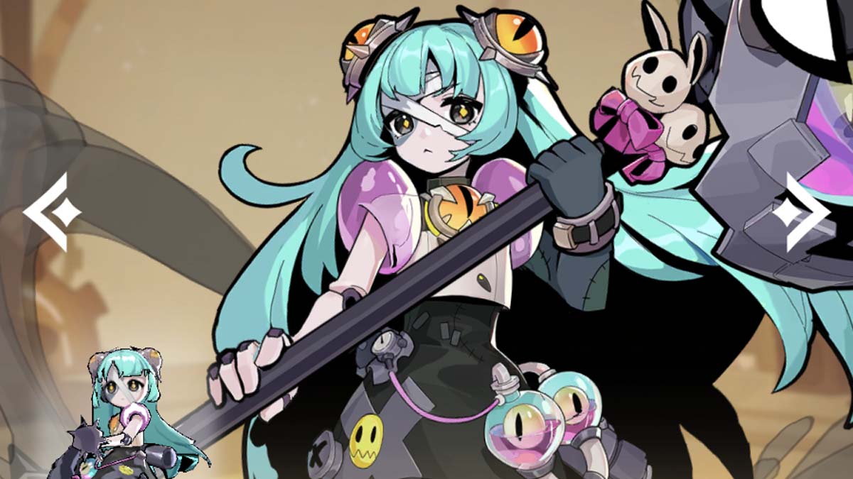 Monster Never Cry: Lista de niveles de los mejores personajes 25 Pantalla del personaje principal de Sracophagurl en Monster Never Cry