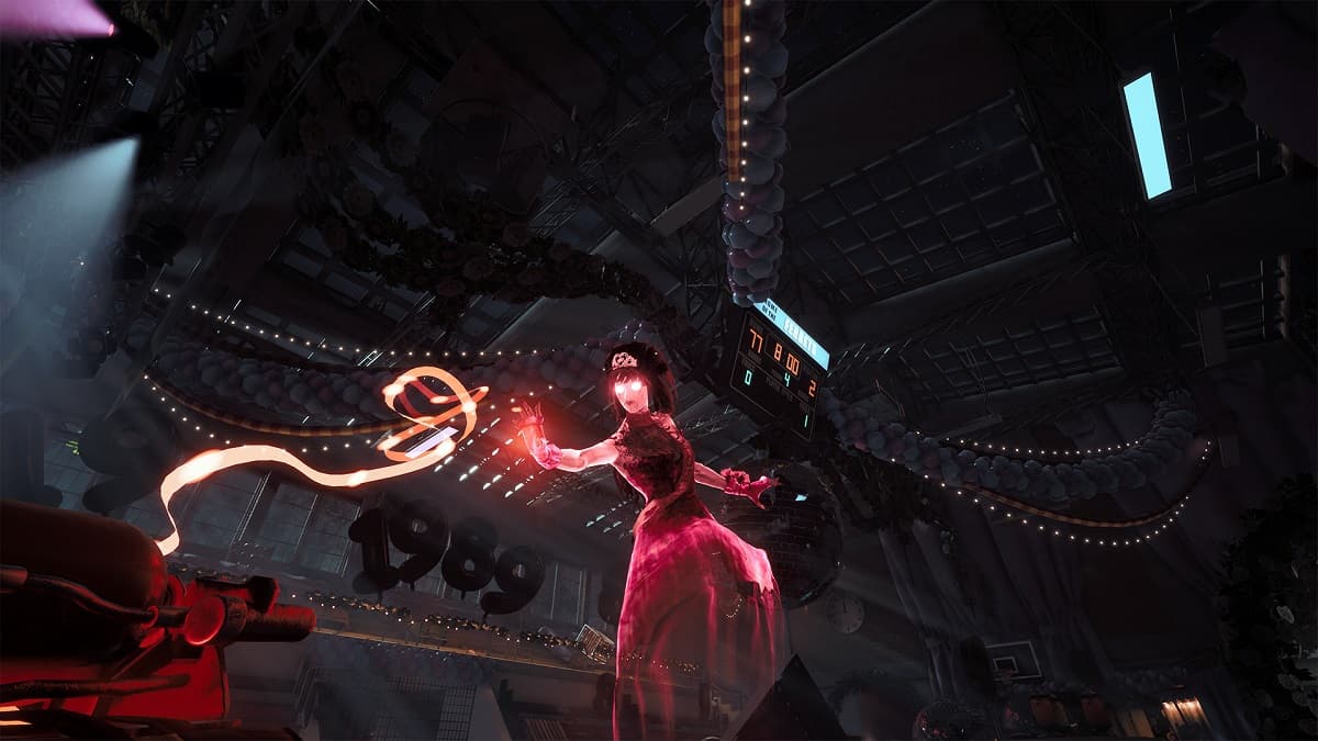 Fantasma atacando el generador de los cazadores en el mapa de la escuela en Midnight Ghost Hunt