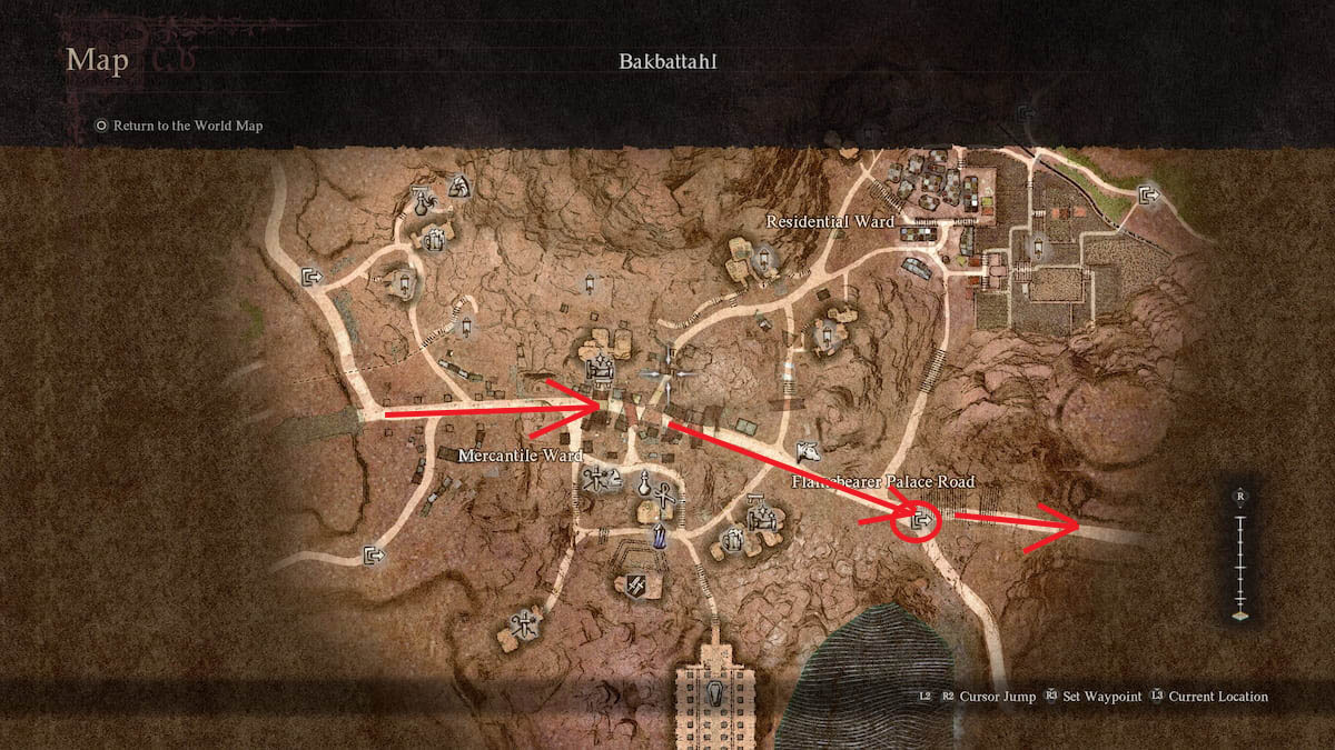 mapa de batthal en dragon's dogma 2