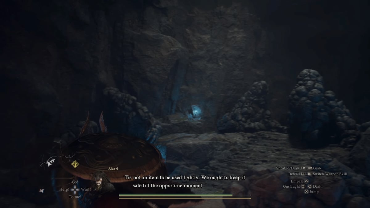 Golems de piedra en una cueva en Dragon's Dogma 2.