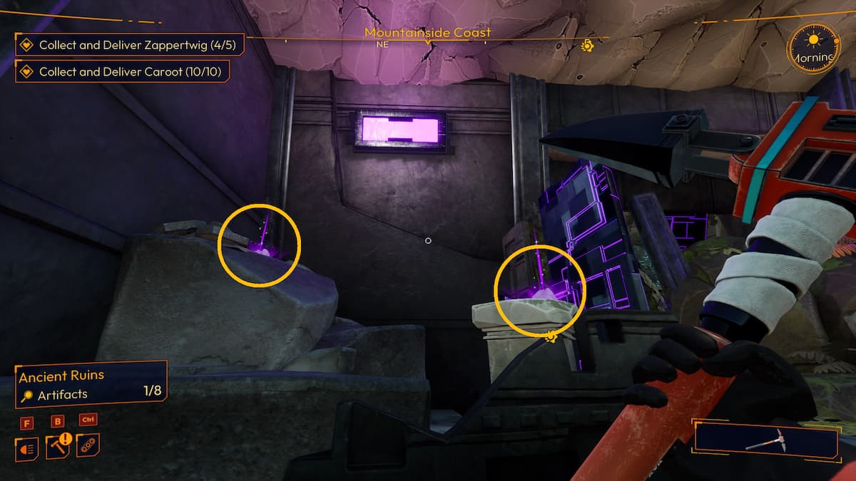 Artefactos de la costa de la montaña Lightyear Frontier