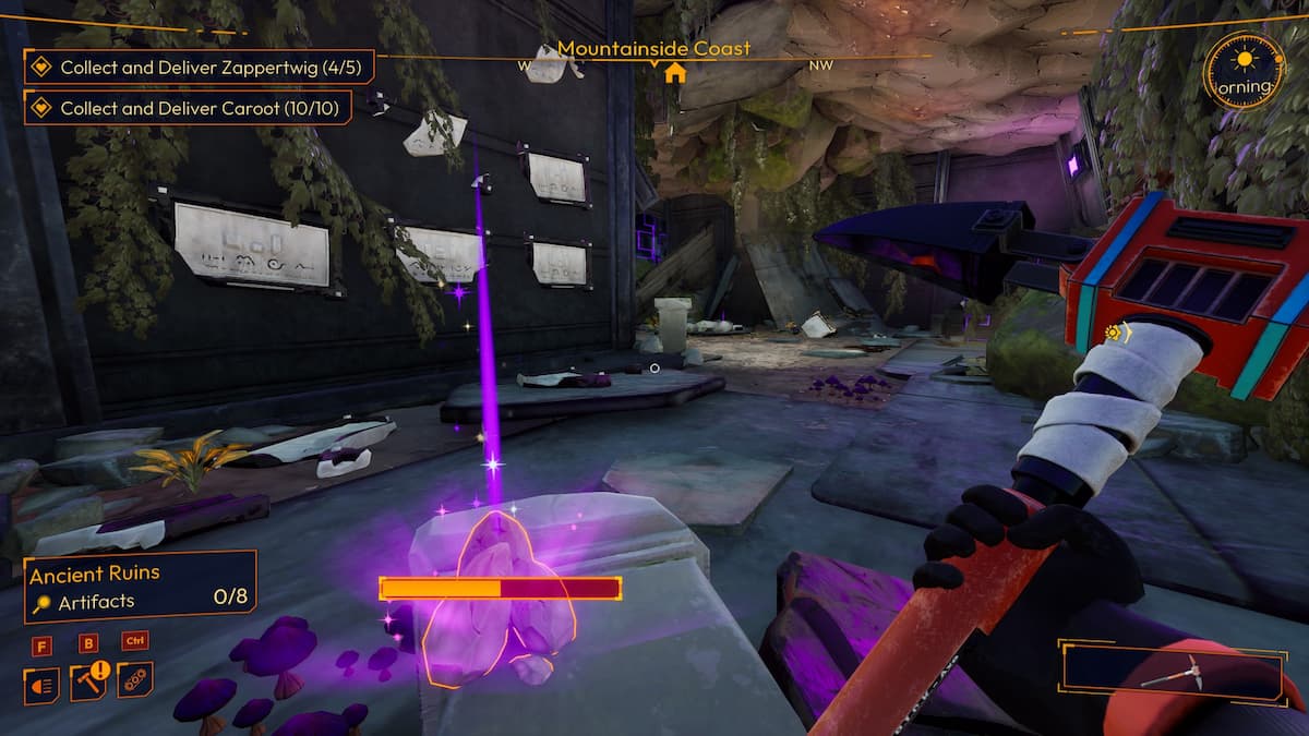 Artefactos de la costa de la montaña Lightyear Frontier