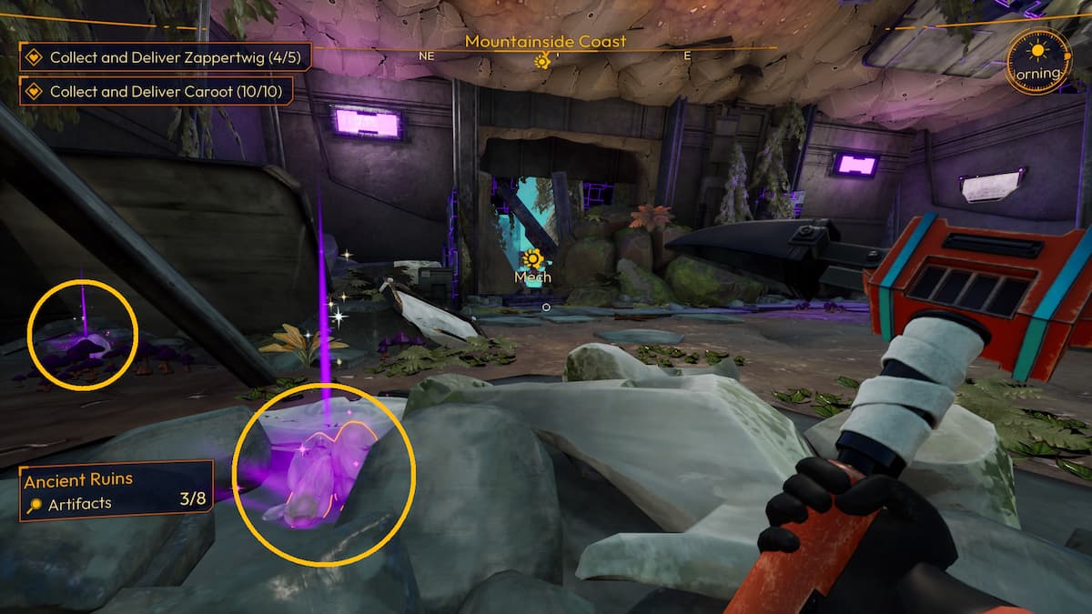 Artefactos de la costa de la montaña Lightyear Frontier