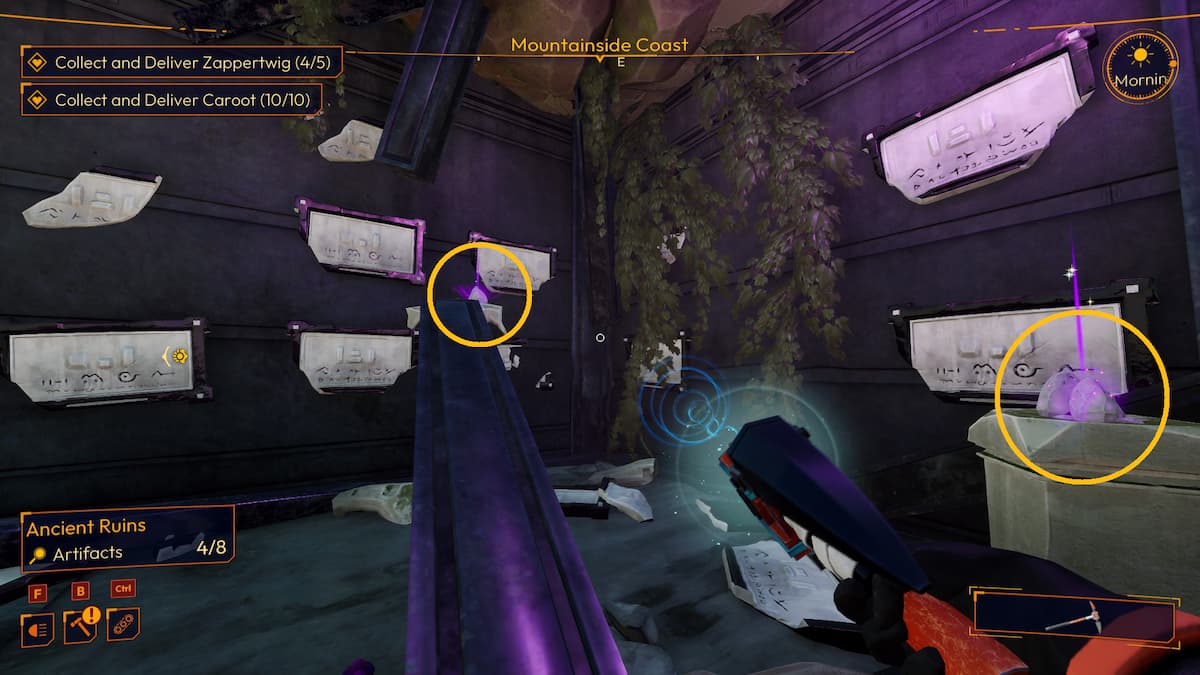 Artefactos de la costa de la montaña Lightyear Frontier