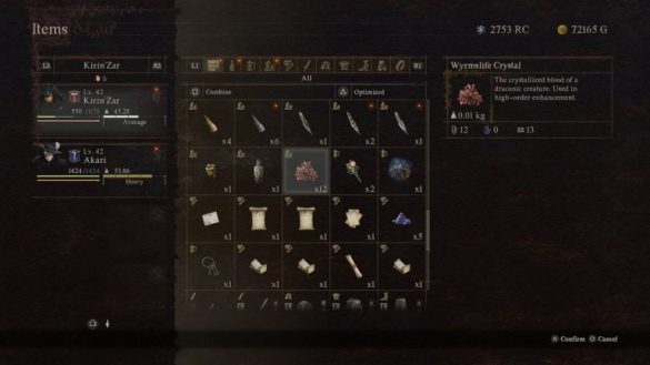 wyrmslife crystals in dragons dogma 2