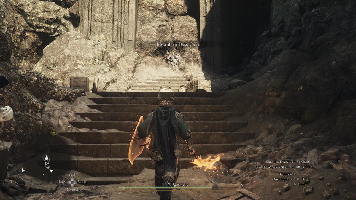 La entrada a Mountain Base Cave en Dragon Dogma 2