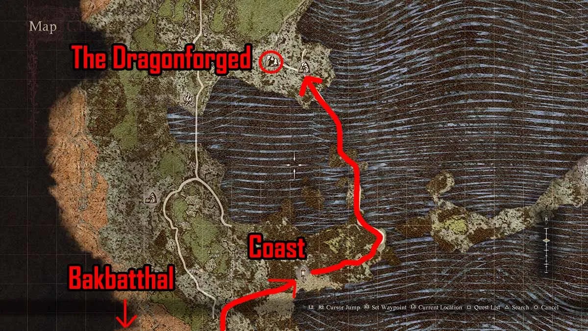 Ubicación mejorada de wyrmfire en Dragons Dogma 2