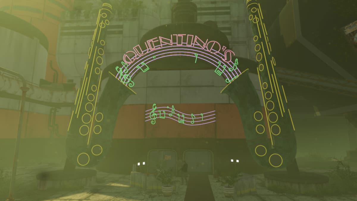 Exterior del club nocturno Quentino en el Casino Quarter de Atlantic City.