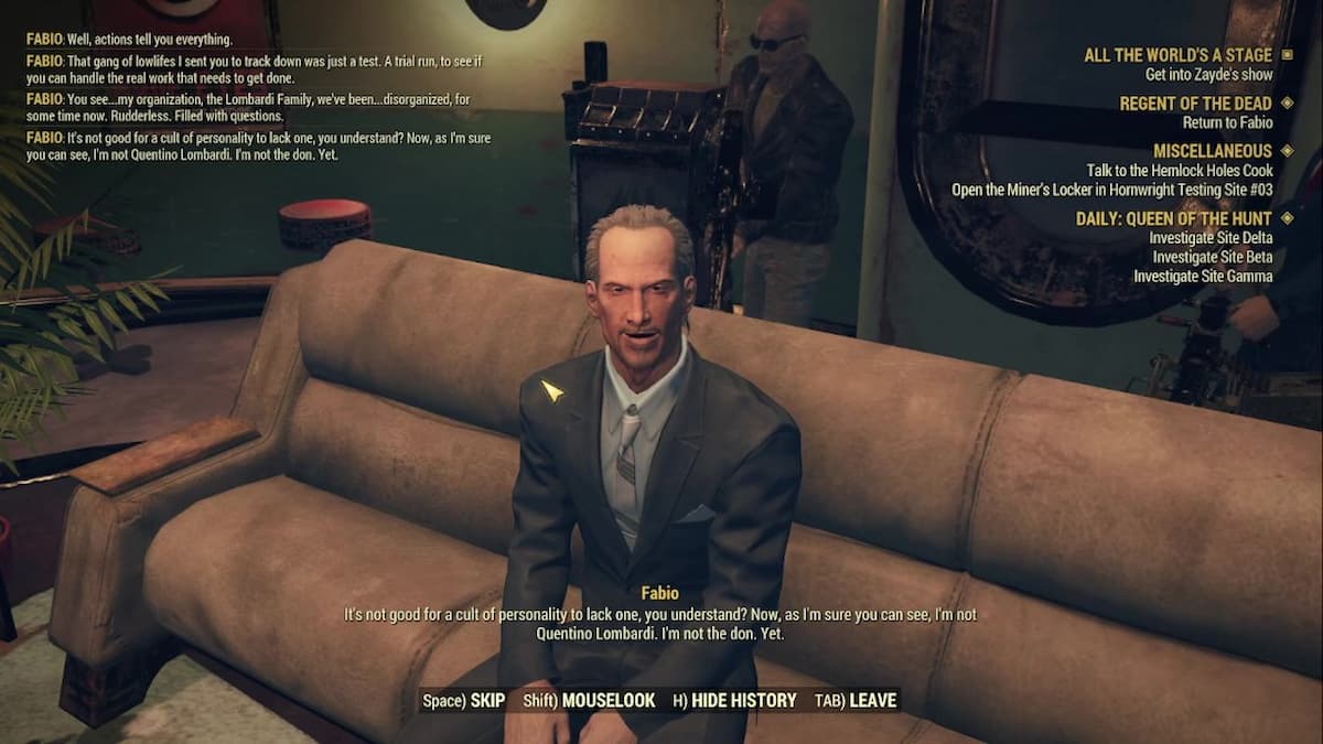 Fabio explicando el verdadero objetivo en Regent of the Dead.