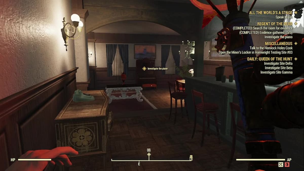 Piano en la sala de Concerta. 