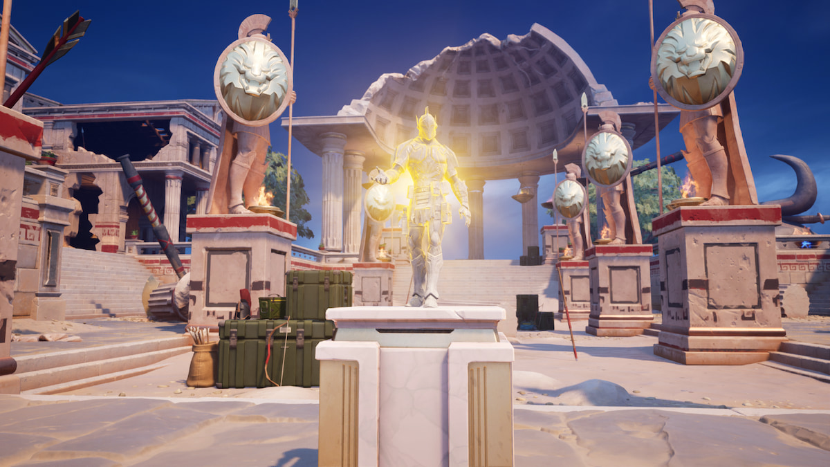 Podio de pelea del jefe Ares en Brawler's Battleground