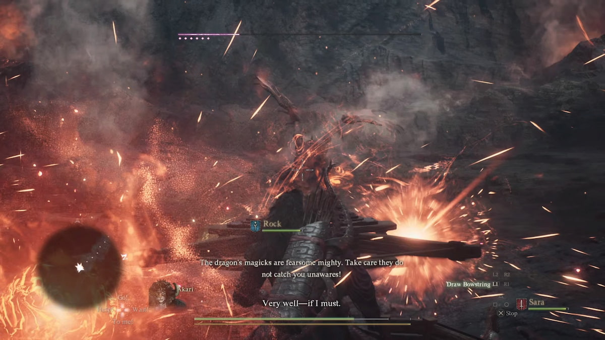 Cómo vencer al verdadero dragón en Dragon's Dogma 2 15 dragón jefe lucha balista