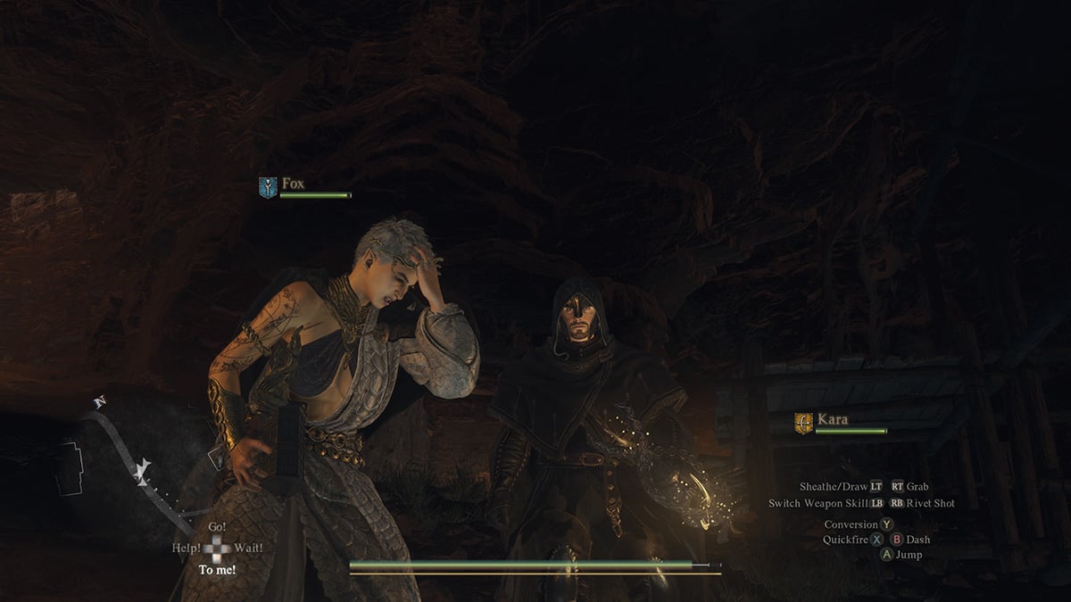 Un peón con Dragonsplague sufriendo en Dragon's Dogma 2