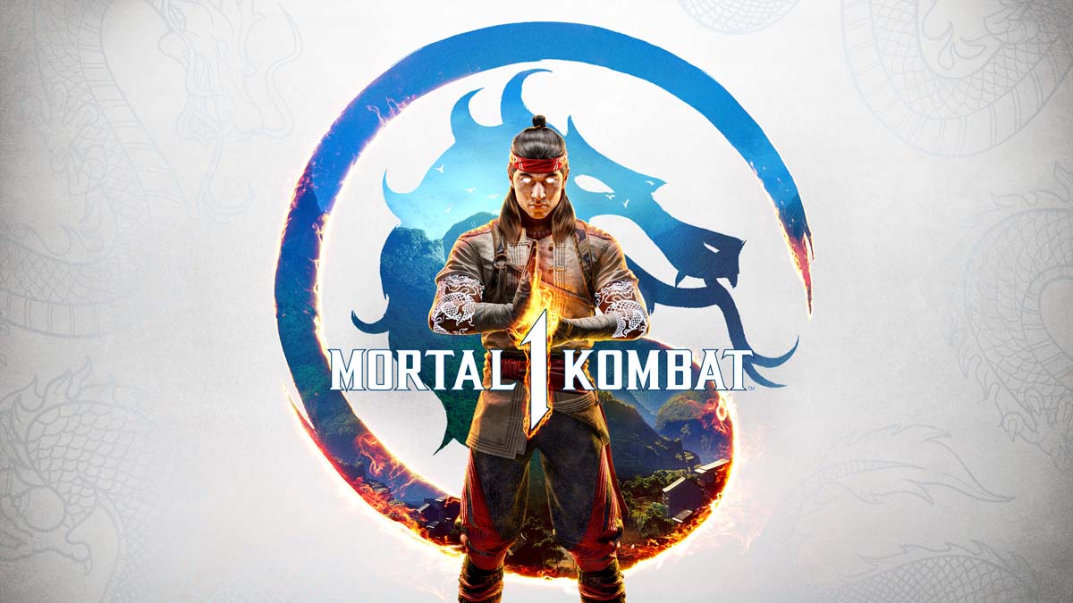 El luchador se para frente al dragón de Mortal Kombat