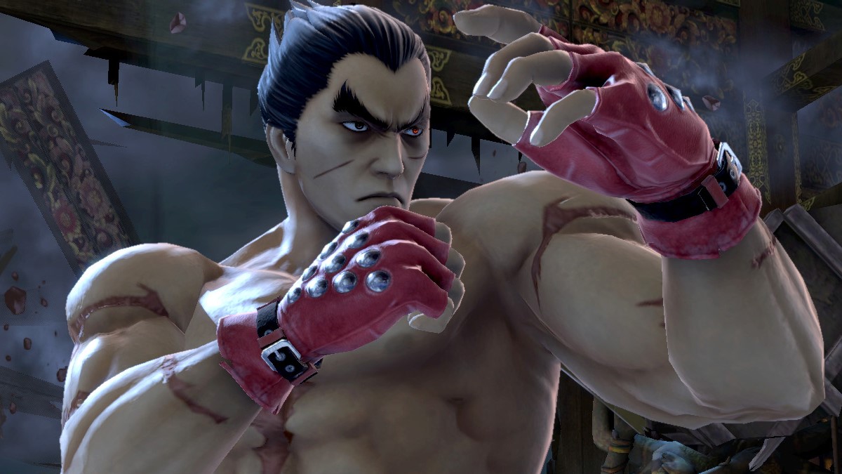 Kazuya posando en Super Smash Bros.Ultimate