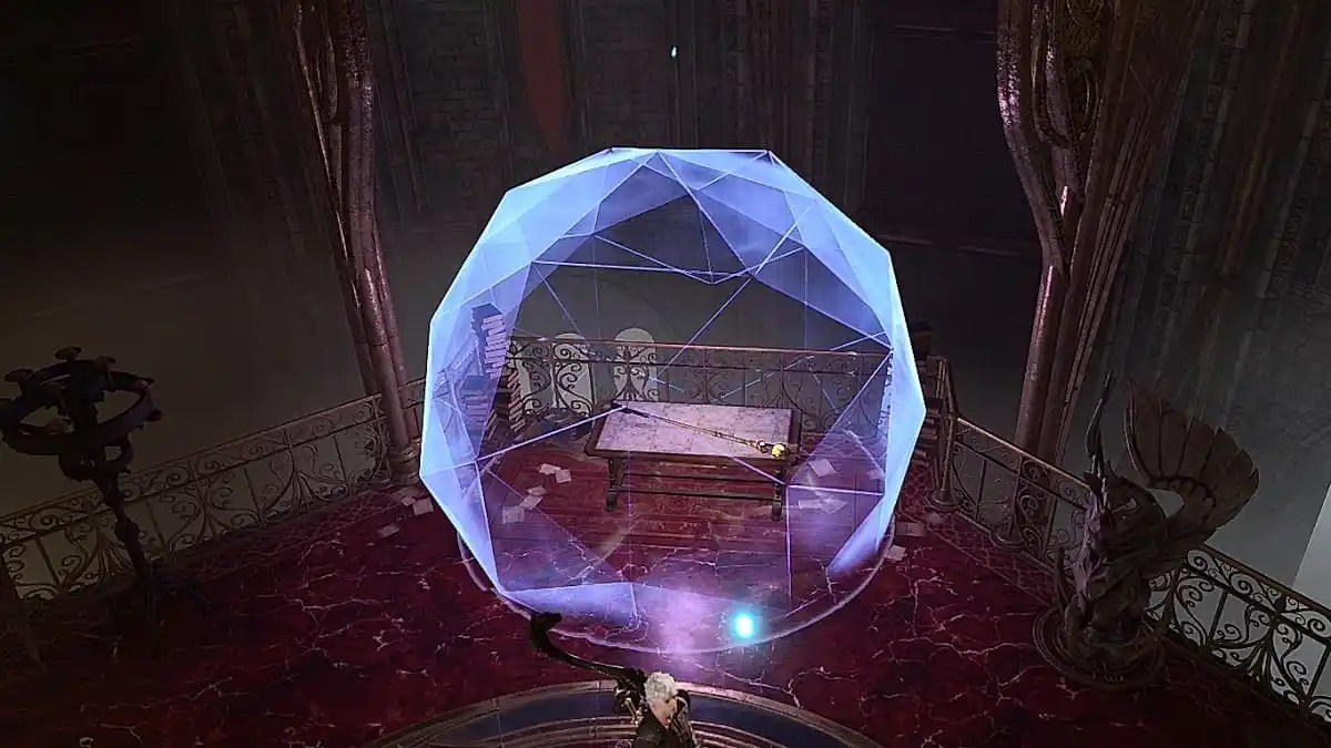 Globo de invulnerabilidad en la torre de Ramazith en la puerta de Baldur.