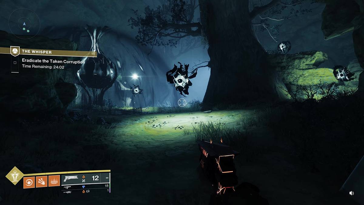 La arena de combate en la misión The Whisper Exotic en Destiny 2