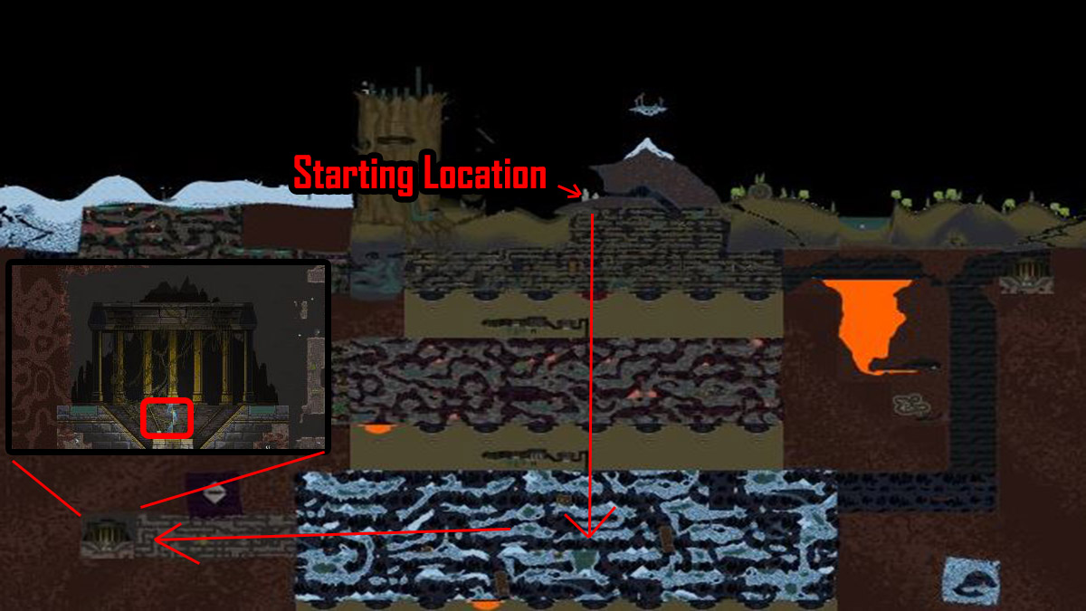 orbes noita ubicación bomba orbe