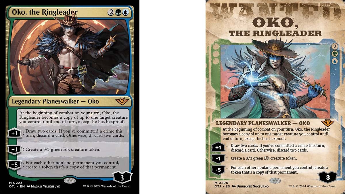 Oko, las variantes del arte de la tarjeta Ringleader en MtG