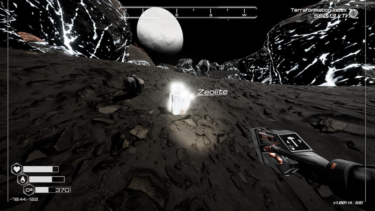 Zeolita en Planet Crafter