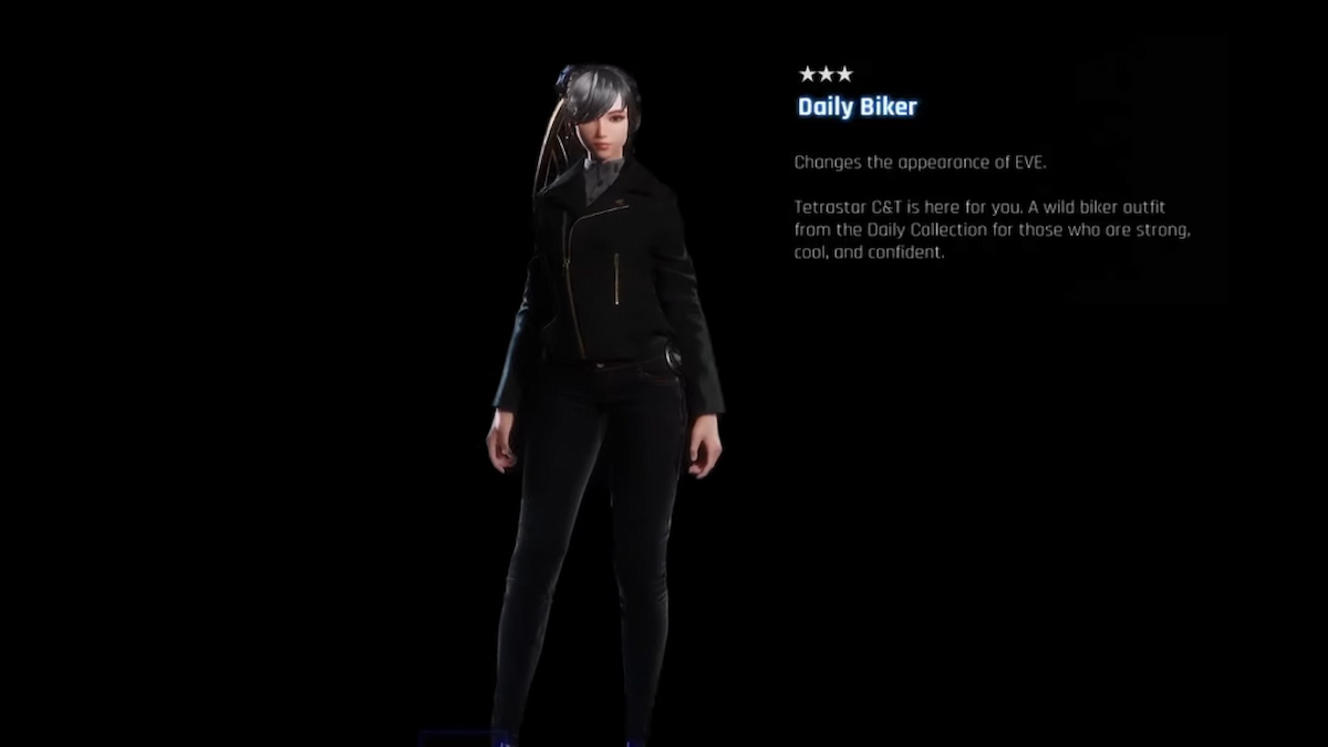 Aspecto de motociclista diario de Stellar Blade para Eve