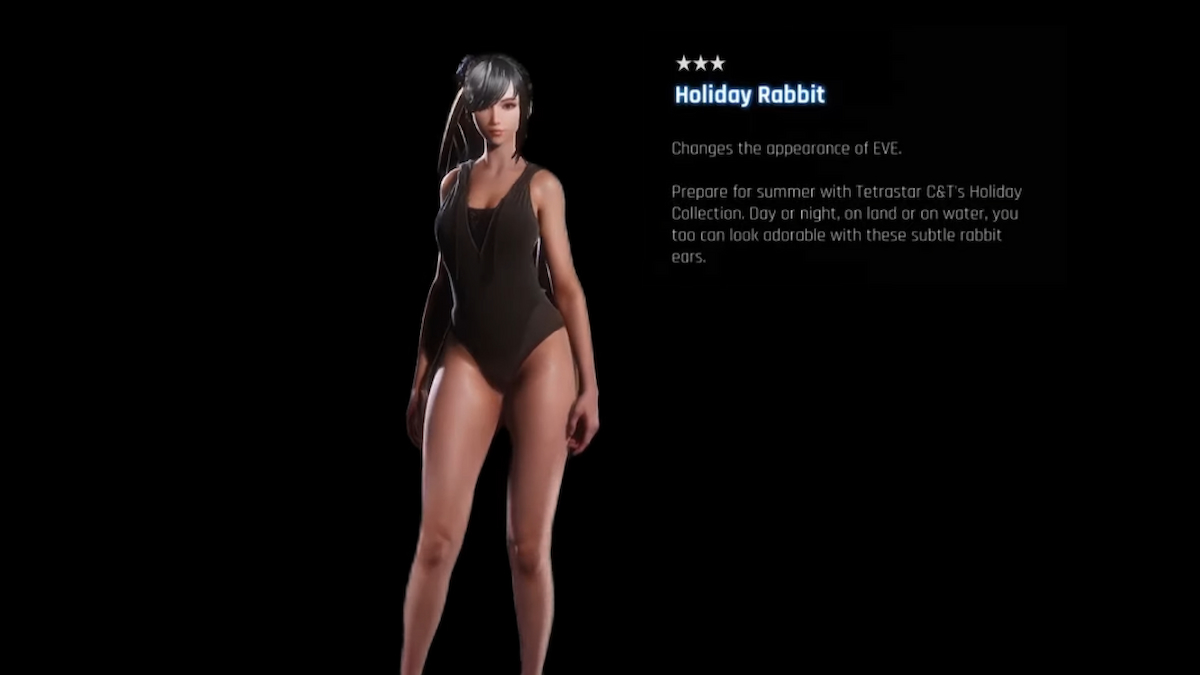 Piel de conejo navideña de Stellar Blade para Eve