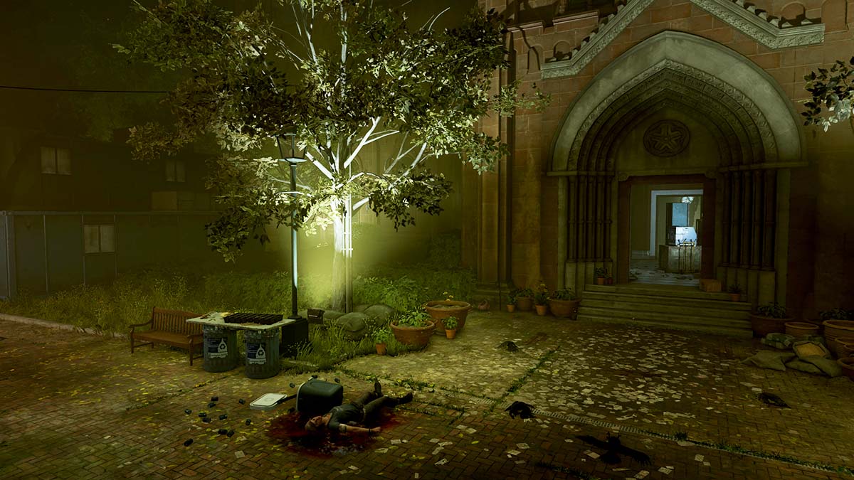 La entrada de la iglesia en Castle Settlement en The Division 2