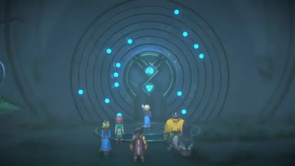 Nowa, Garr, Lian, Heldi, Mio and Seign opening the Runebarrow
