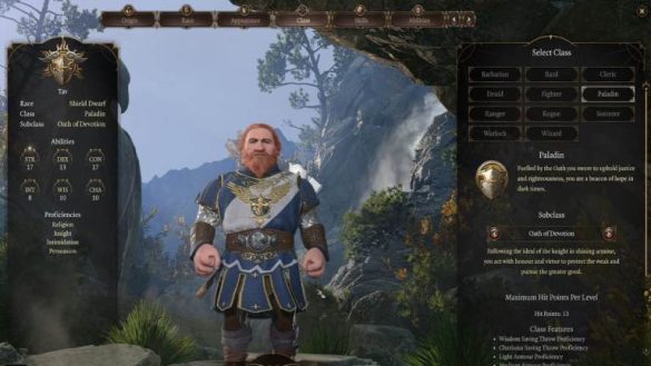dwarf paladin in baldur