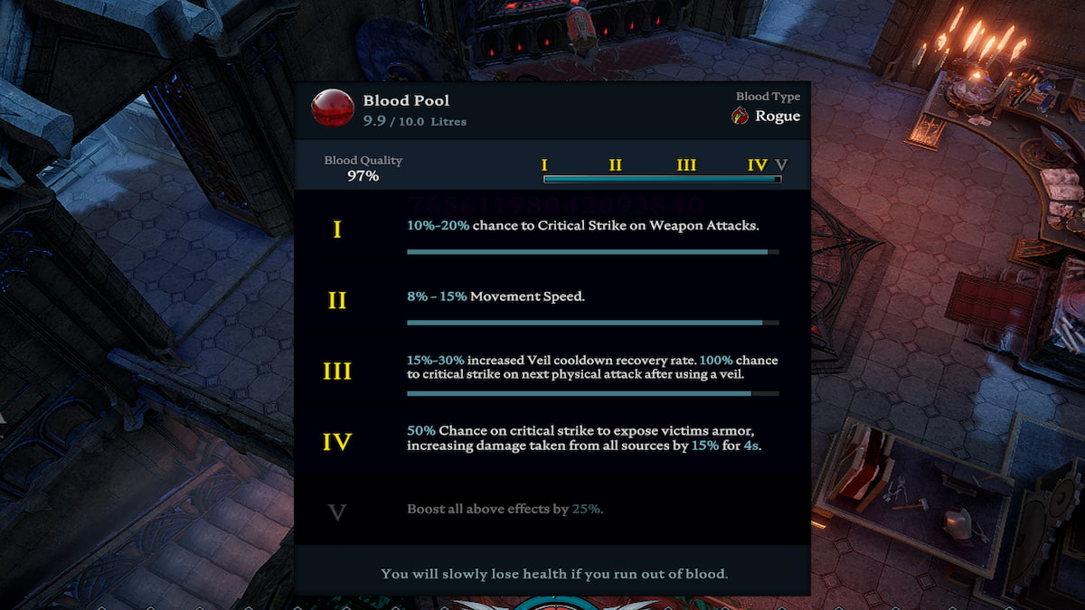 tipo de sangre rebelde en v creciente