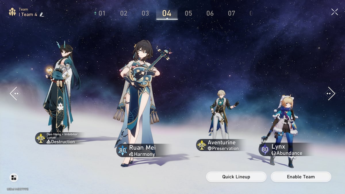 Honkai Star Rail El gran equipo de Septimus comp