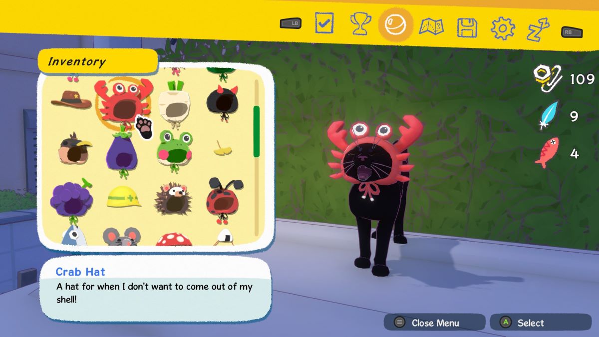 Kitty con sombrero de cangrejo en Little Kitty Big City