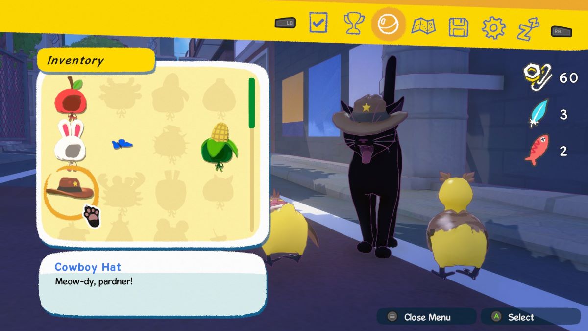 Kitty con sombrero de vaquero en Little Kitty Big City