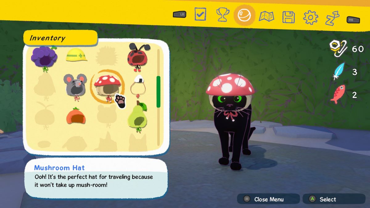 Kitty con el sombrero tipo hongo en Little Kitty Big City