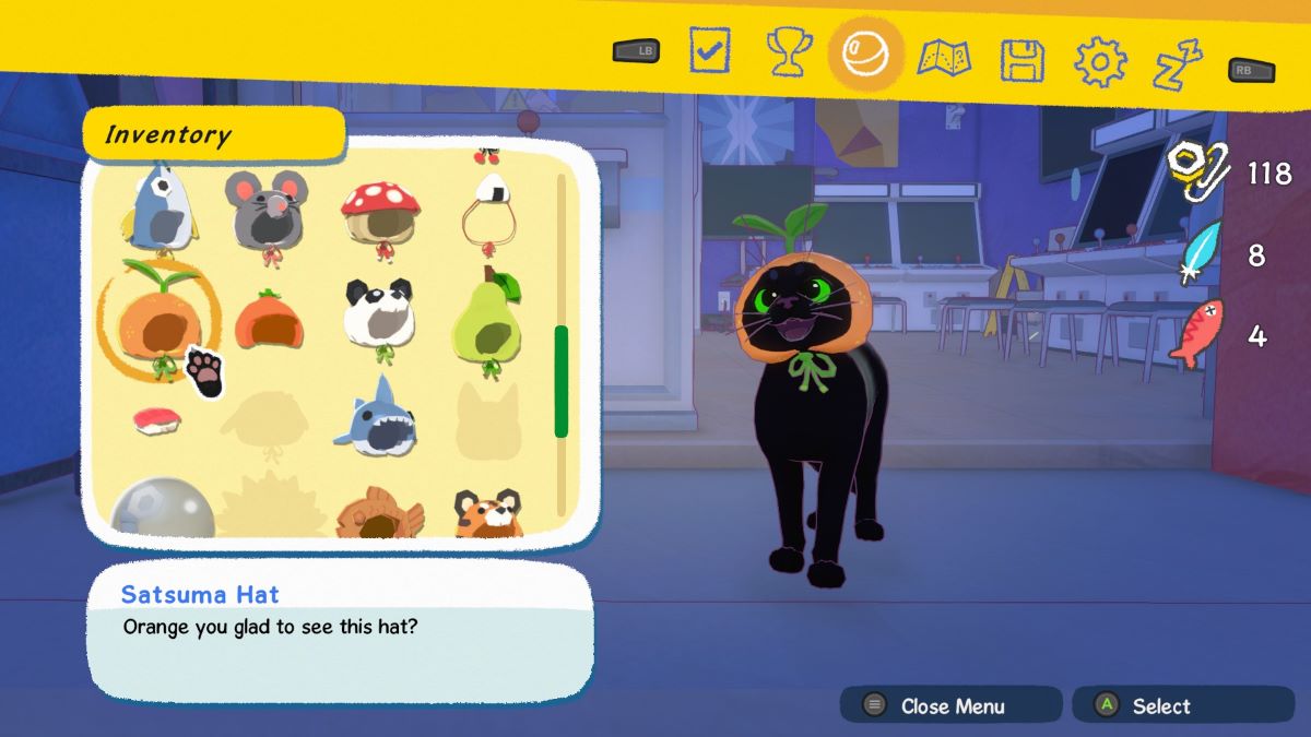 Kitty con el sombrero Satsuma en Little Kitty Big City