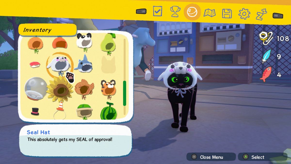 Kitty con el sombrero de foca en Little Kitty Big City