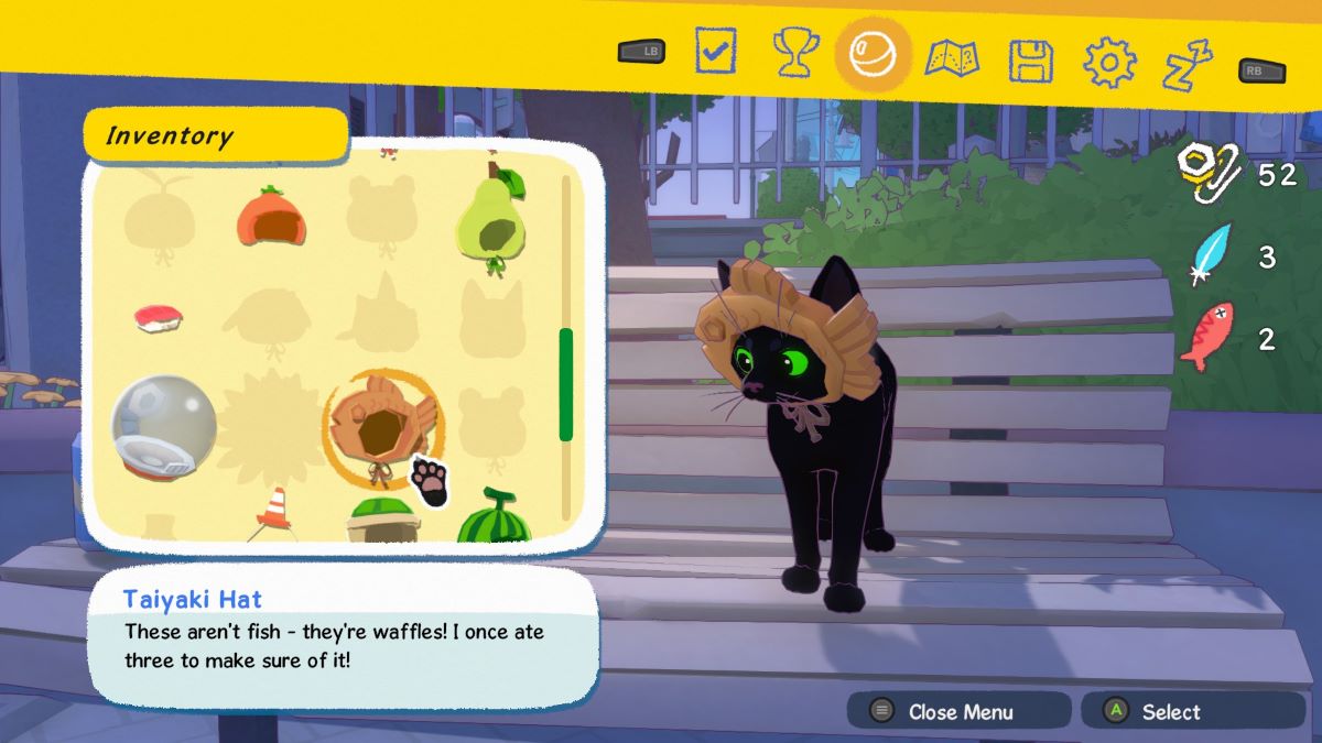 Kitty con el sombrero Taiyaki en Little Kitty Big City