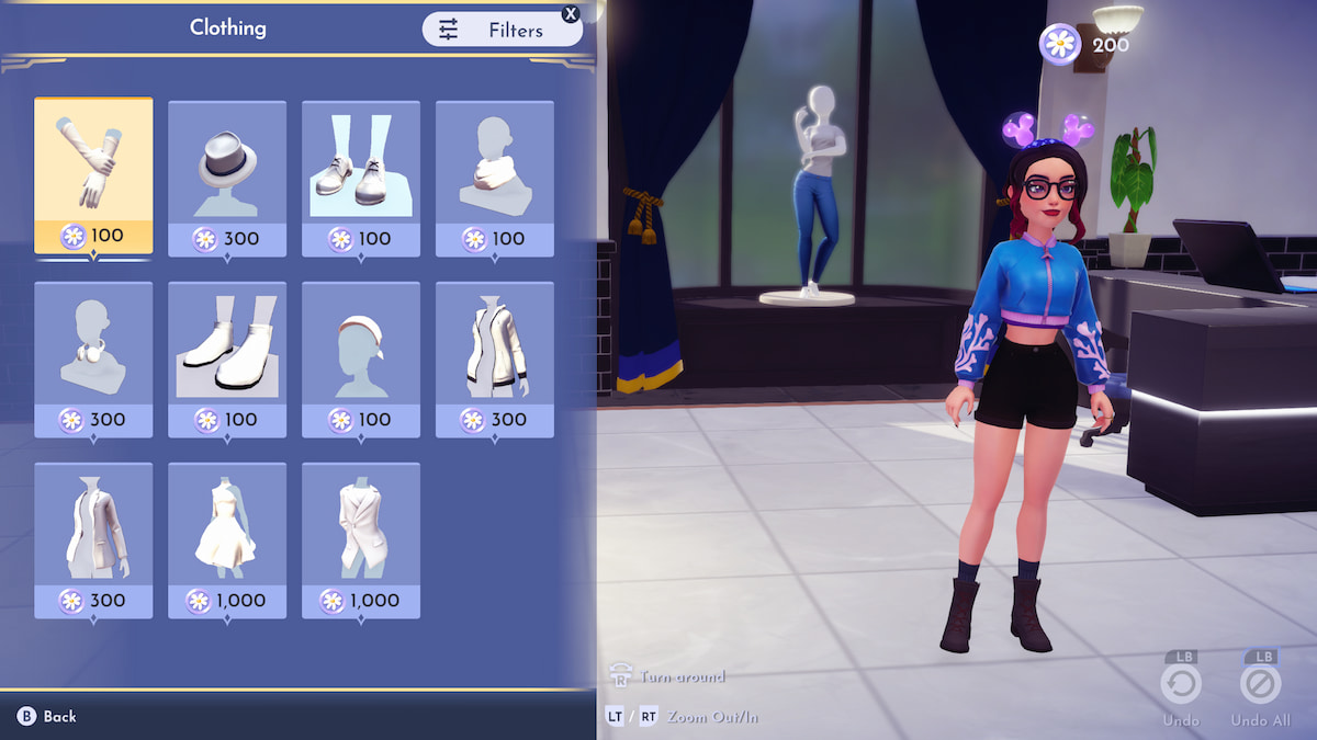 Compra Daisy en una boutique con diseños de Touch of Magic que cuestan Daisy Coins en Disney Dreamlight Valley